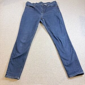 Duluth Trading Co. DuluthFlex Daily Denim Skinny Jeans Womens Size 14 Blue Denim